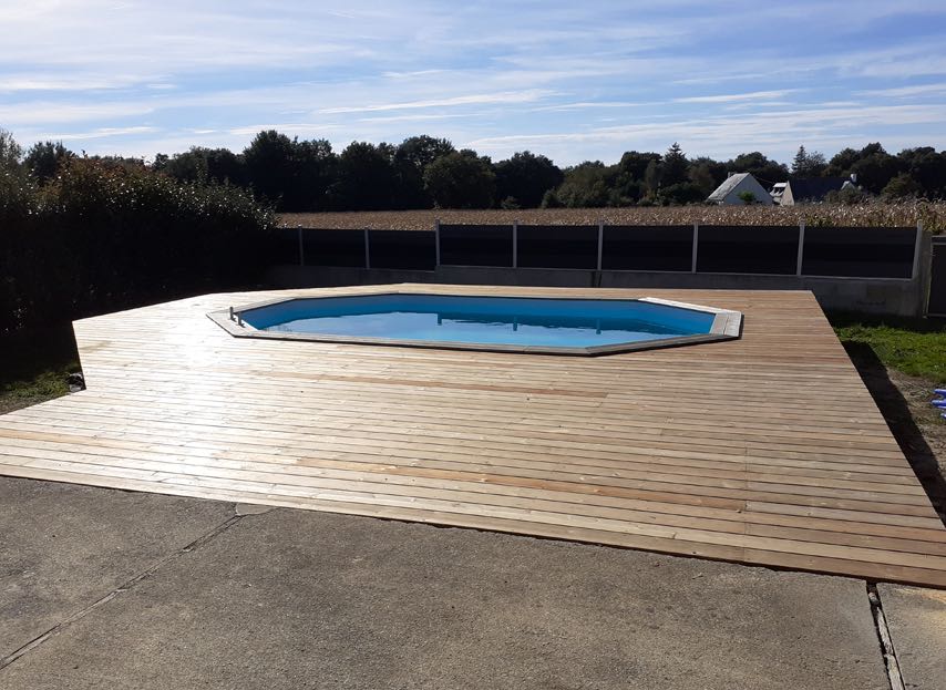 Pose terrasse bois Pont-Scorff