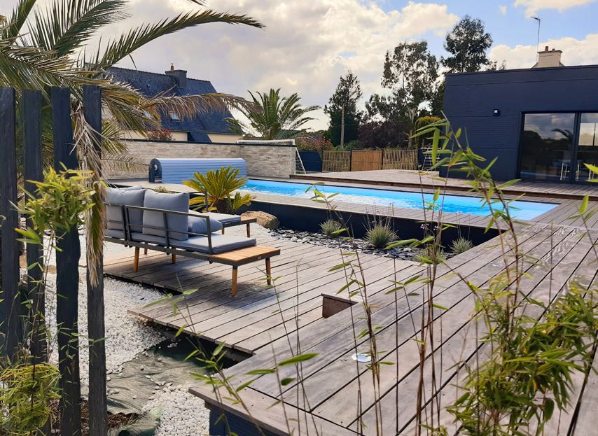 Pose terrasse bois Pont-Scorff