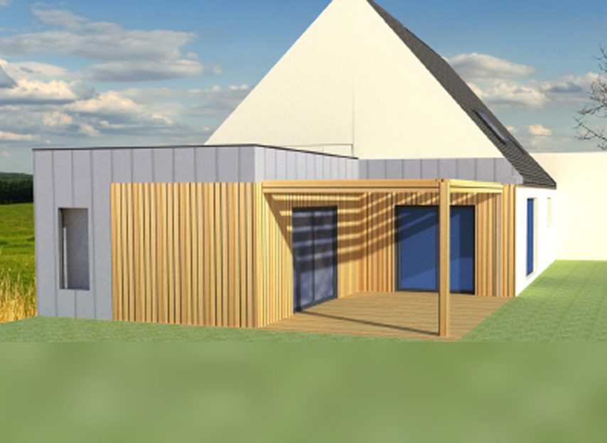 Plan Extension bois Pont-Scorff Lorient