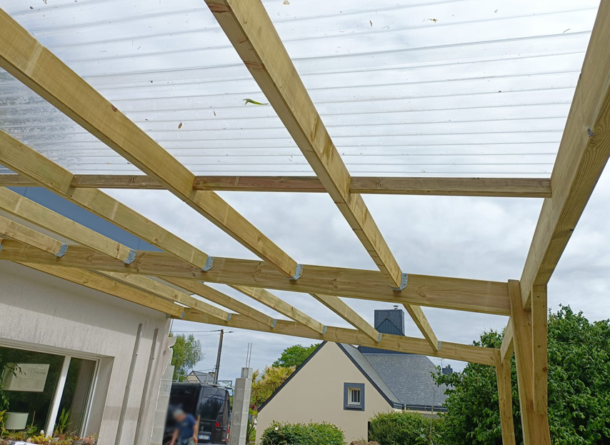 Création Carport bois Pont-Scorff