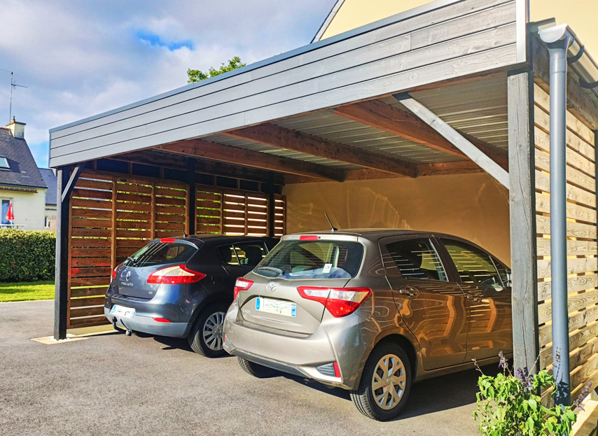 Création Carport bois Pont-Scorff