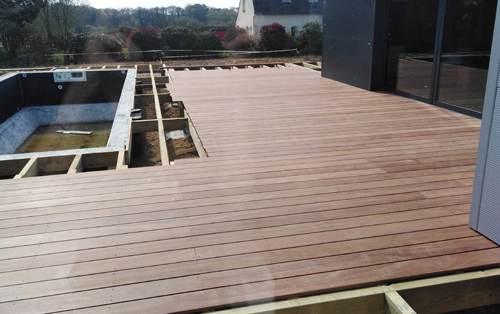 Pose terrasse bois Pont-Scorff